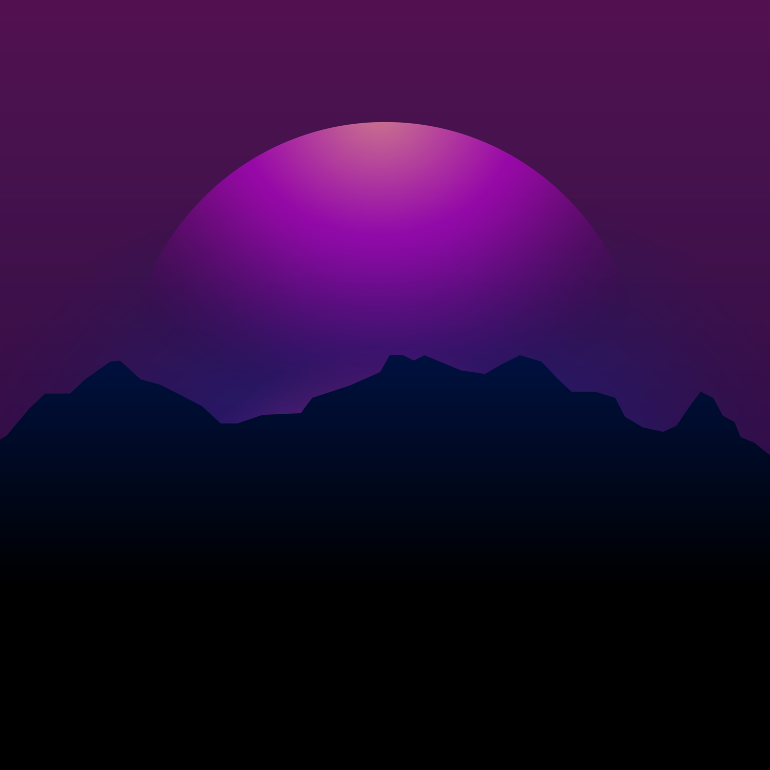 Mountains Cyberpunk Background 